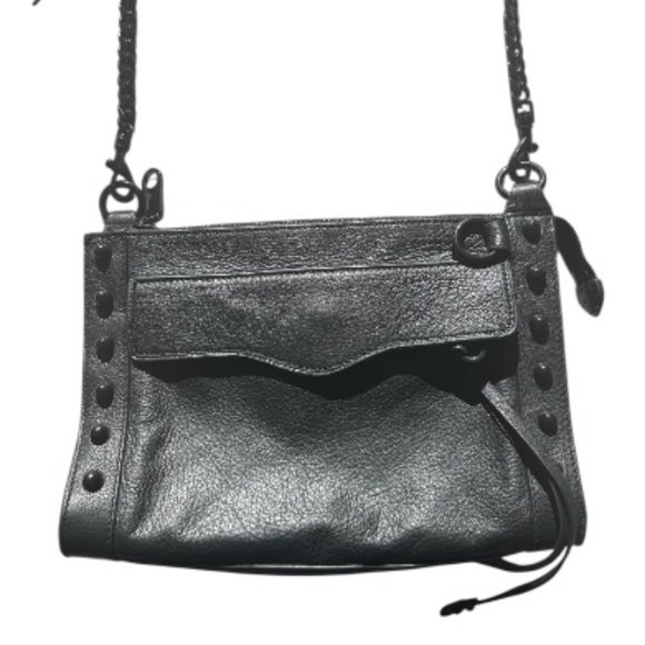 Rebecca Minkoff Leather Shoulder Bag with Stud detail - Picture 1 of 11